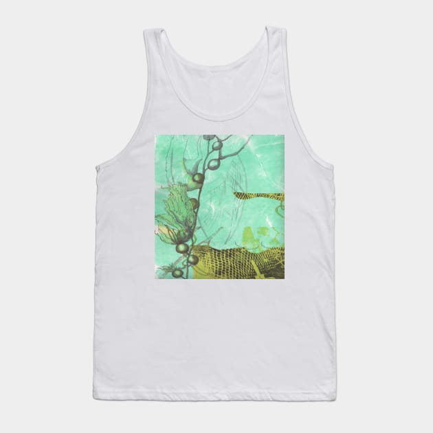 Kelp, seaweed floating underwater. Tank Top by krisevansart